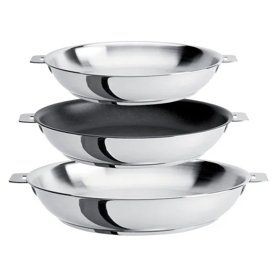 Cristel Mutine 3-Piece Frying Pan Set 20 24 28cm