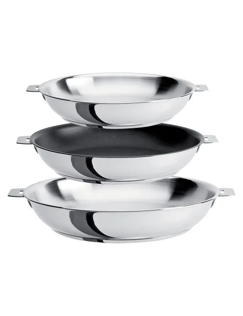 Cristel Mutine 3-Piece Frying Pan Set 20 24 28cm