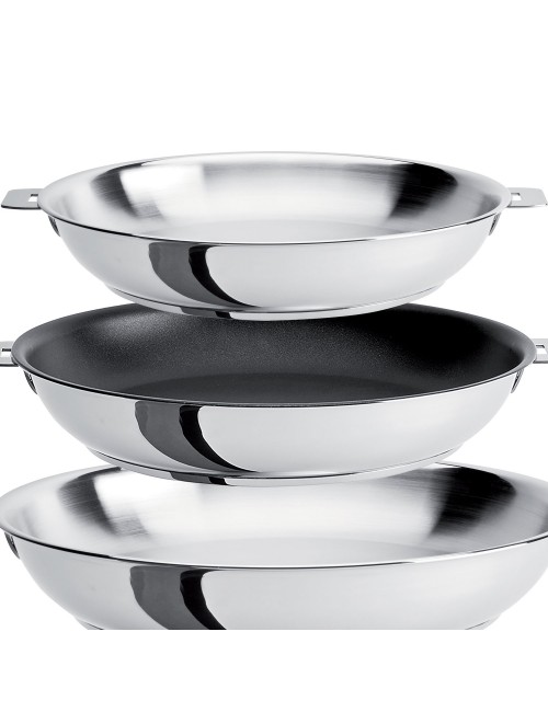 Cristel Mutine 3-Piece Frying Pan Set 20 24 28cm