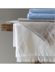 Le Jacquard français Hera bath towel White 90x150cm