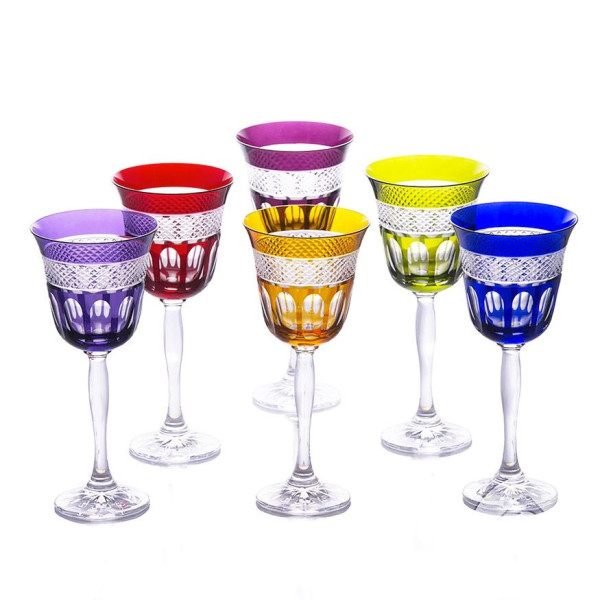 Cristal de Paris 6 Mireille glasses - 4 sizes