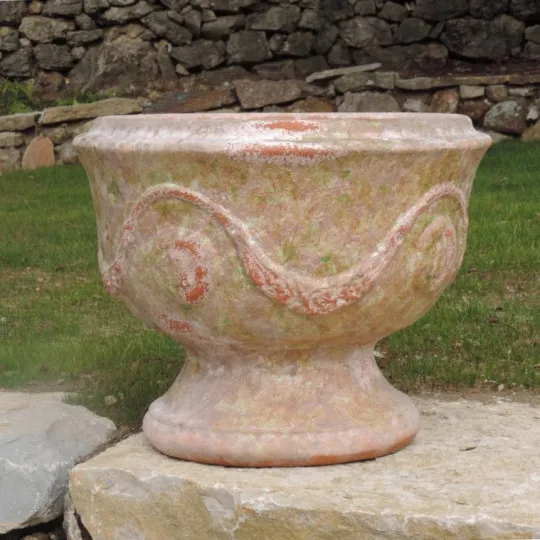 Anduze Cup Planter Old Patina Figuière