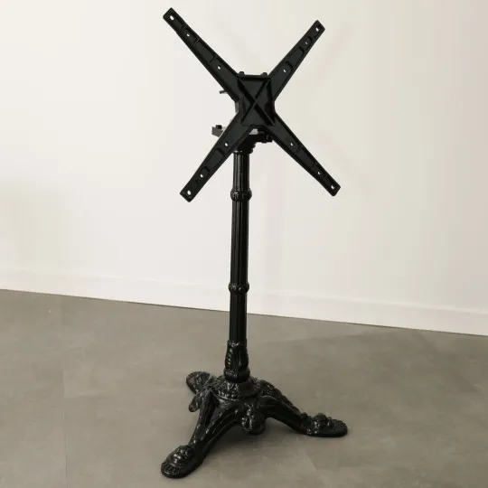Black cast aluminum tilting bistro leg - 2 sizes