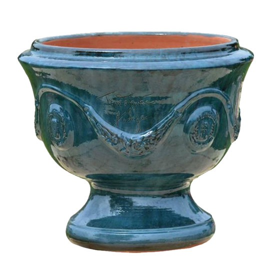 Anduze Cup Planter Blue Terre Figuiere