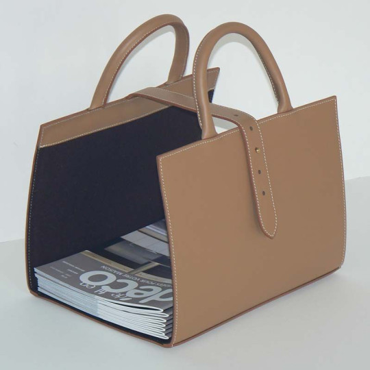 MIDIPY Lourmarin Leather Magazine Rack - 7 colors