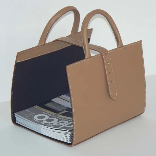 MIDIPY Lourmarin Leather Magazine Rack - 7 colors