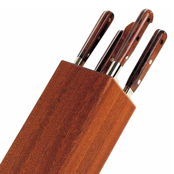 AU NAIN 6-piece luxury knife block Prince Gastronome Rosewood
