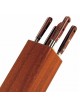 AU NAIN 6-piece luxury knife block Prince Gastronome Rosewood