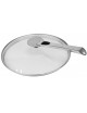 Set of 3 Cristel Platine Glass Lids 16-18-20cm