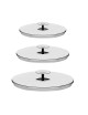 Cristel Graphite Set of 3 lids
