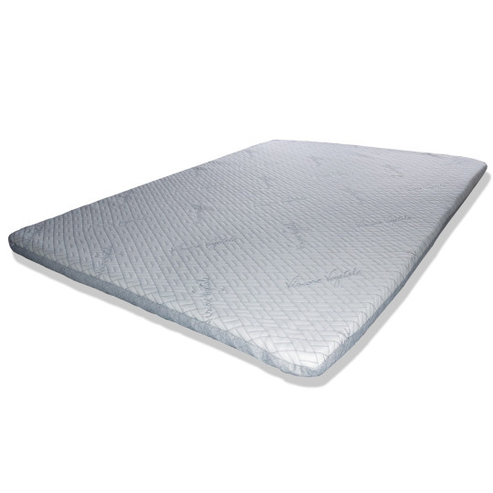 Surmatelas Matelassé NARCISO 120x200 Cm - Rembourrage 500 G/m² Polyester Doux, Made In Italy, Hypoallergénique