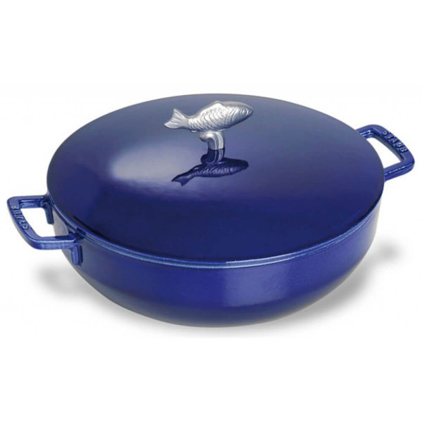Staub Fish Cocotte - Blue 28 cm