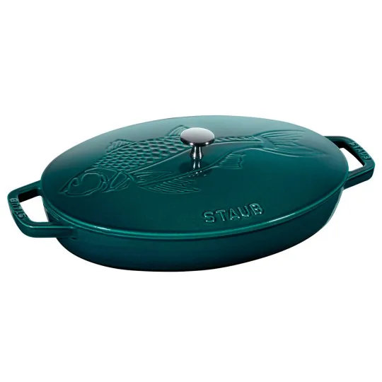 Staub La Mer Fish Pan 33 cm - Blue la mer