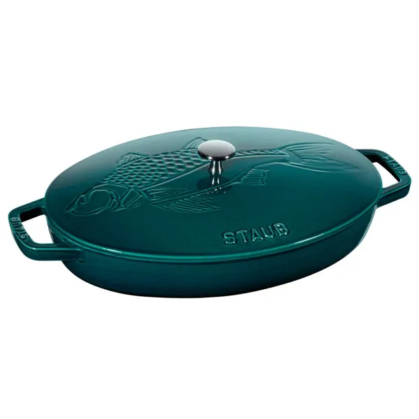 Staub La Mer Fish Pan 33 cm - Blue la mer