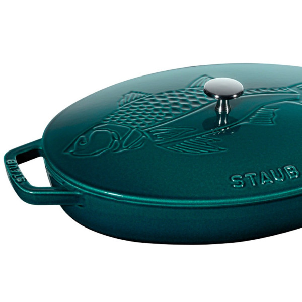 Staub La Mer Fish Pan 33 cm - Blue la mer
