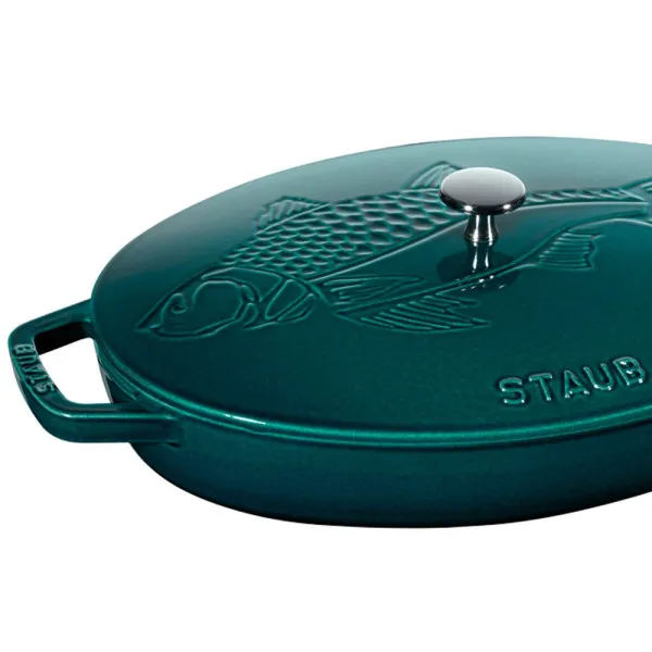 Staub La Mer Fish Pan 33 cm - Blue la mer