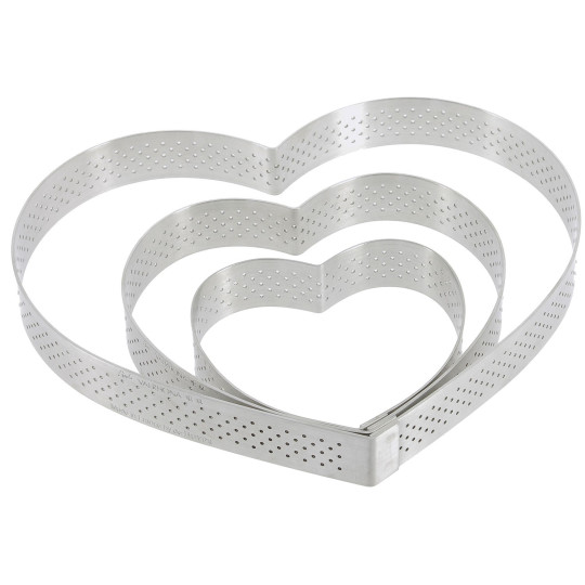 De Buyer heart tart circles - 4 sizes