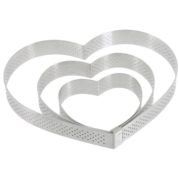 De Buyer heart tart circles - 4 sizes