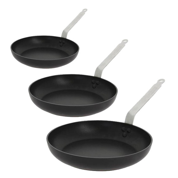 De Buyer Choc Intense set of 3 frying pans