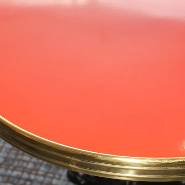 Bistro table with enameled top – 3 sizes, 9 colors