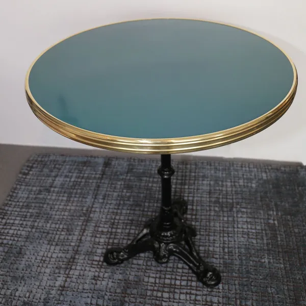 Bistro table with enameled top – 3 sizes, 9 colors