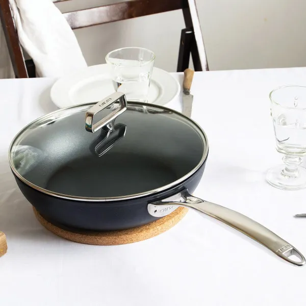 Cristel Castel Pro Ultralu Exceliss Saute Pan - 2 sizes