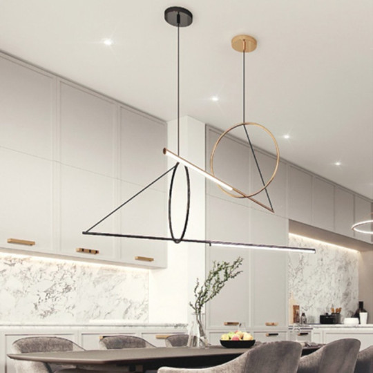 Cercle et Trait Pendant CVL - 2 sizes 4 colors