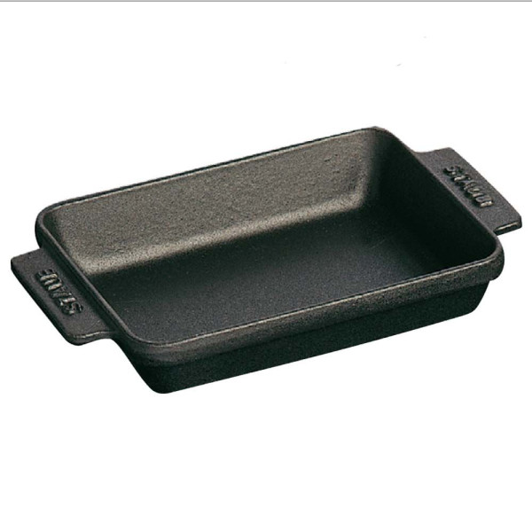 Mini oven dish black matt 15x11cm Staub