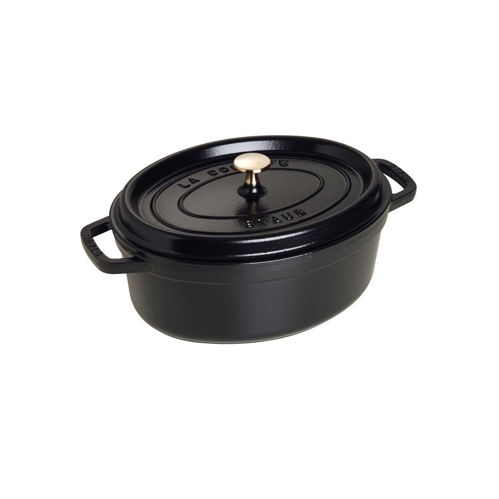 【STAUB LA COCOTTE】小型鍋 黒　14cm High round casserole cocotte Staub 24cm - 3 colors