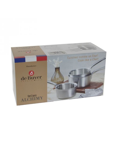DE BUYER Alchimy 3-Piece Saucepan Set