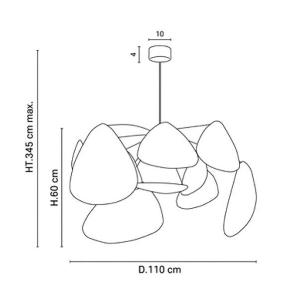 Market Set Hanging Lamp Screen XL Cane