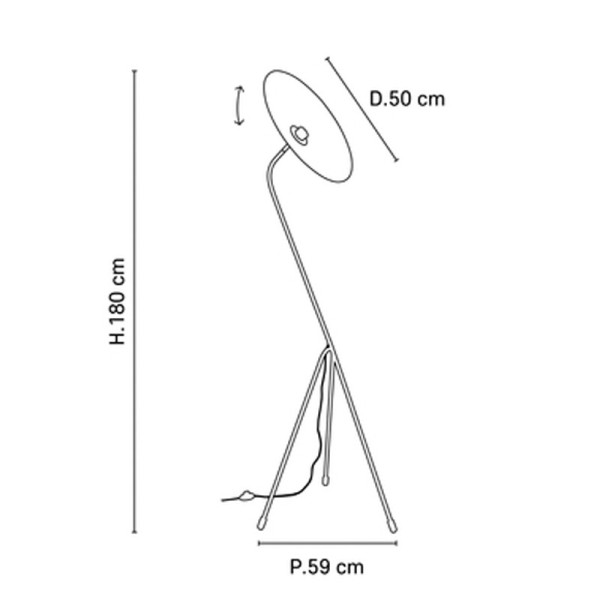 Market Set Floor Lamp Gatsby Kumo Black