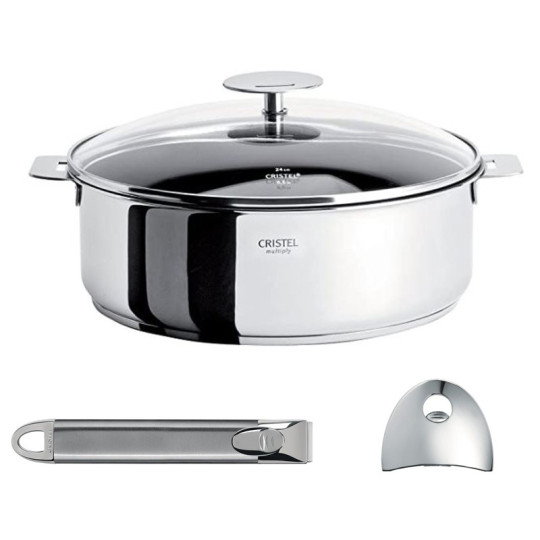 Cristel Casteline saute pan and accessories - 4 sizes