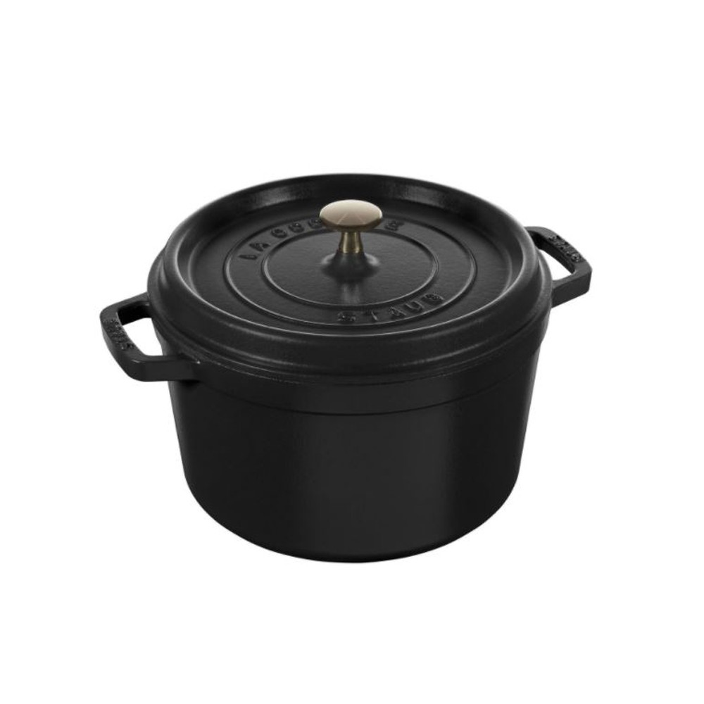 STAUB LA COCOTTE ブラック 24cm High round casserole cocotte Staub 24cm - 3 colors