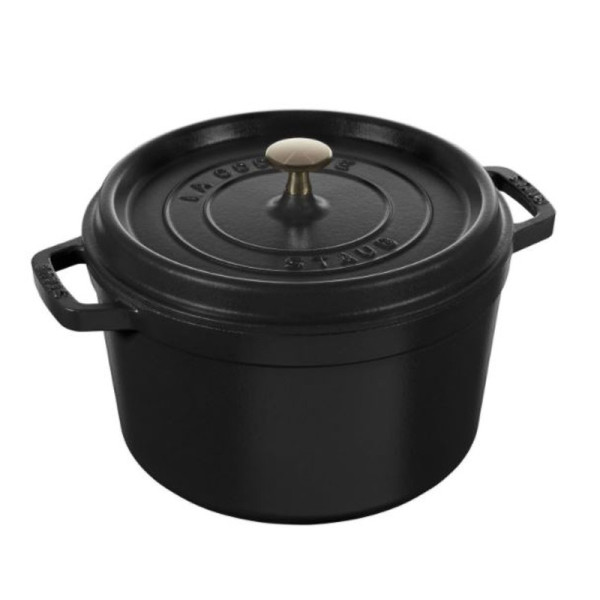 High round casserole cocotte Staub 24cm - 3 colors