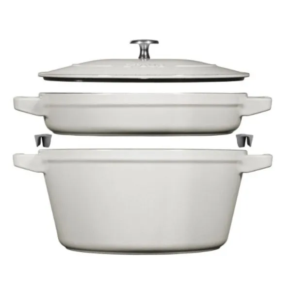 Staub 3-piece stacking set 24cm cocotte - 3 colors