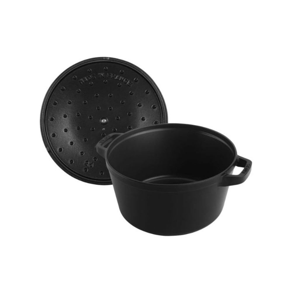 Staub 4-piece stacking set 24cm cocotte frying pan sauté pan