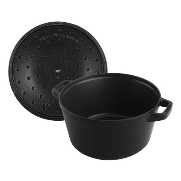 Staub 4-piece stacking set 24cm cocotte frying pan sauté pan - 3 colors