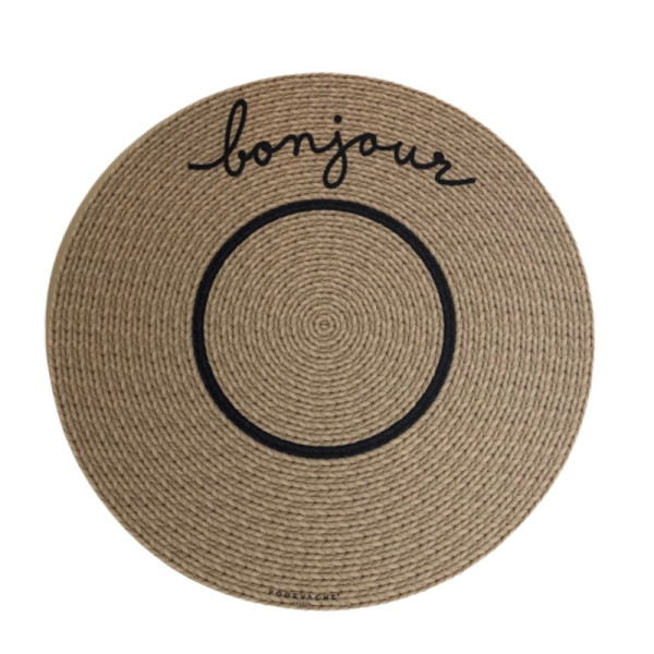 Podevache 2 Bonjour Round Placemat