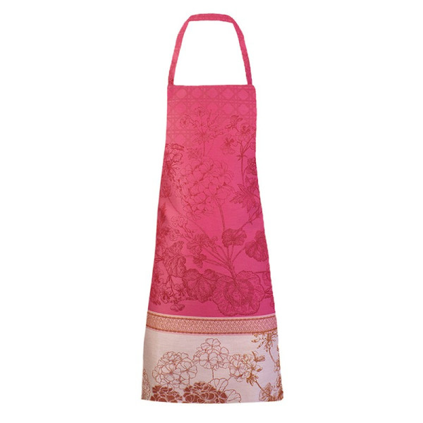 Garnier Thiebaut Pink Geraniums Apron Stain Resistant