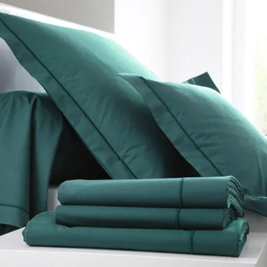 Blanc des Vosges Satin fitted sheet Bonnet 30 - 11 colors