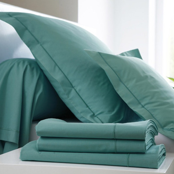 Blanc des Vosges Satin fitted sheet Bonnet 30 - 11 colors