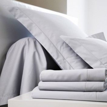 Blanc des Vosges UNI Satin bed set - 9 colors