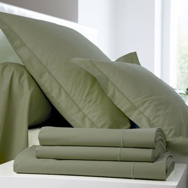 Blanc des Vosges UNI cotton percale bed set - 16 colors