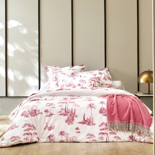 Blanc des vosges Promenade Set of bed linen Percale De Coton