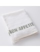 6 Napkins Bon Appétit Charvet 100% Linen