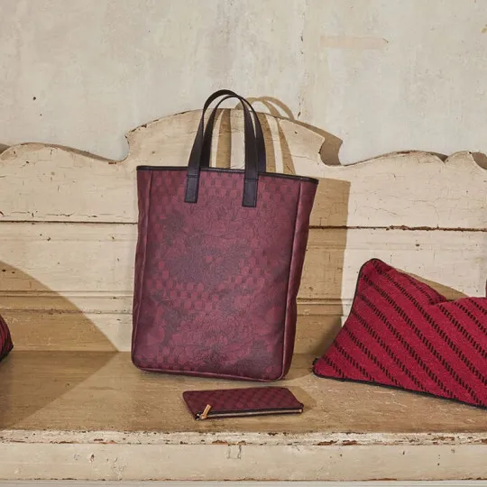 Le Jacquard Français Pivoine coton tote bag - 2 sizes