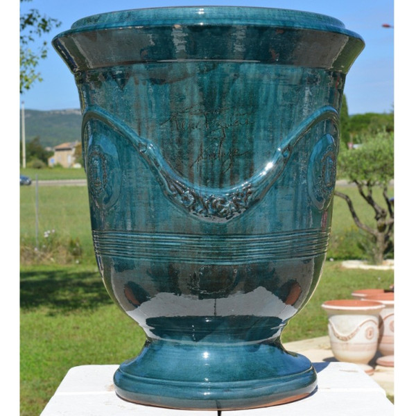 Terre Figuière Blue Anduze Vase - 4 sizes