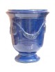 Terre Figuière Anduze vase enamelled dark blue  - 4 sizes