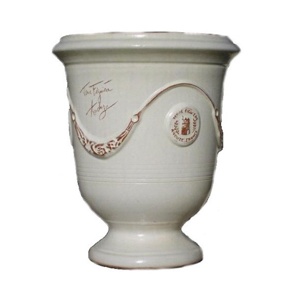 Terre Figuière Anduze vase enamelled ivory - 4 sizes